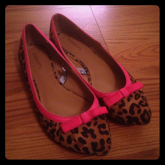 Xhilaration Shoes - Leopard & Pink Flats
