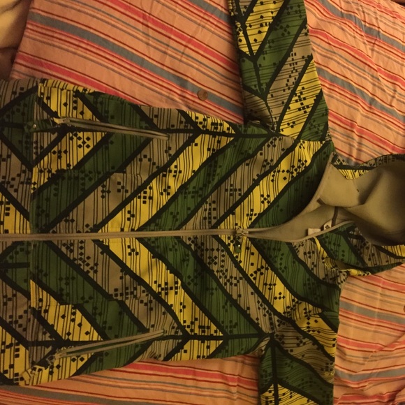 Columbia fleece lined rain coat