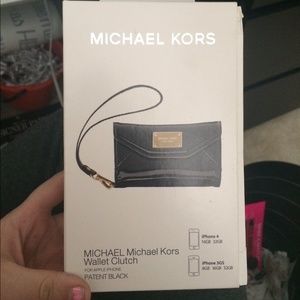 Black Michael Kors wallet clutch