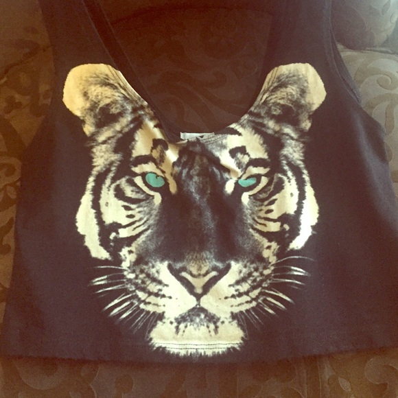 Tiger crop top