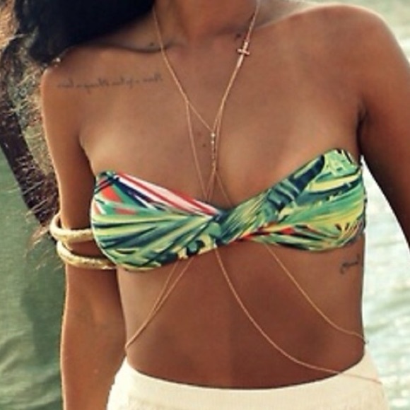 Rhianna Crossover Body Chain