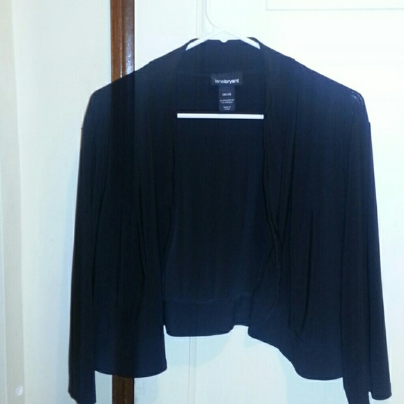 Black crop cover up