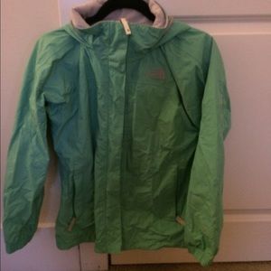 The North Face Green Rain Coat