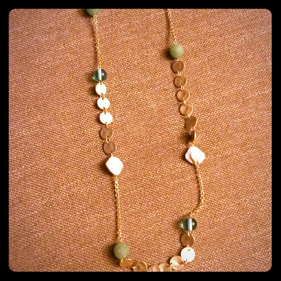 Gold coin necklace