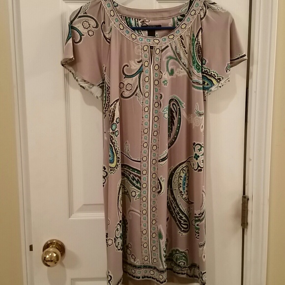Grey tunic with fun print