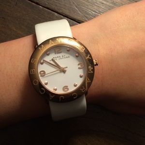 Marc by Marc Jacobs White Leather Watch