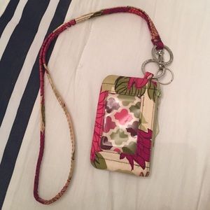 Vera Bradley wallet & lanyard