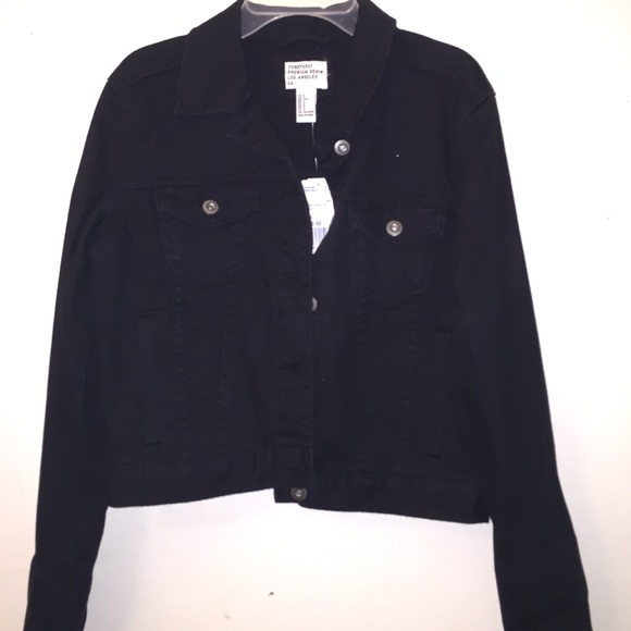 💕RESERVED💕Classic black denim jacket