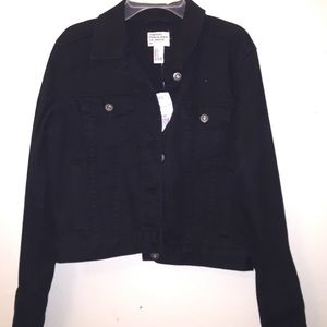 💕RESERVED💕Classic black denim jacket