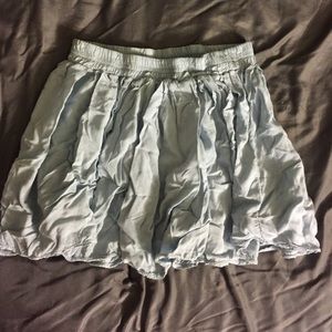 Brandy Melville Pale Blue Flowy skirt