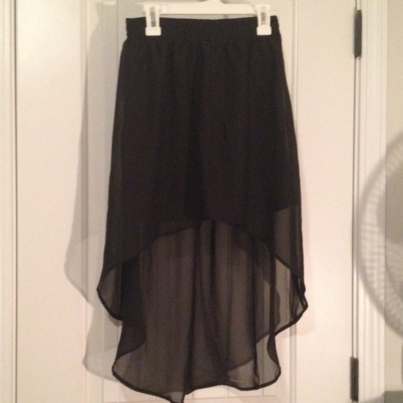 High low flowy skirt