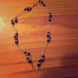 J. Crew Black and Gold Bead Necklace- ️SOLD