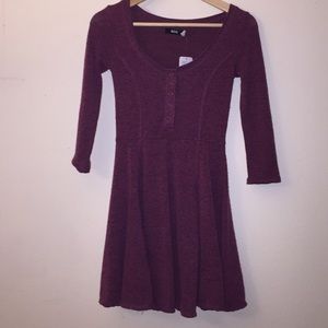 Burgundy skater dress