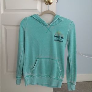 Blue/green billabong hoodie