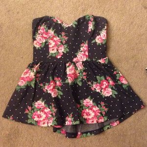 Floral peplum top