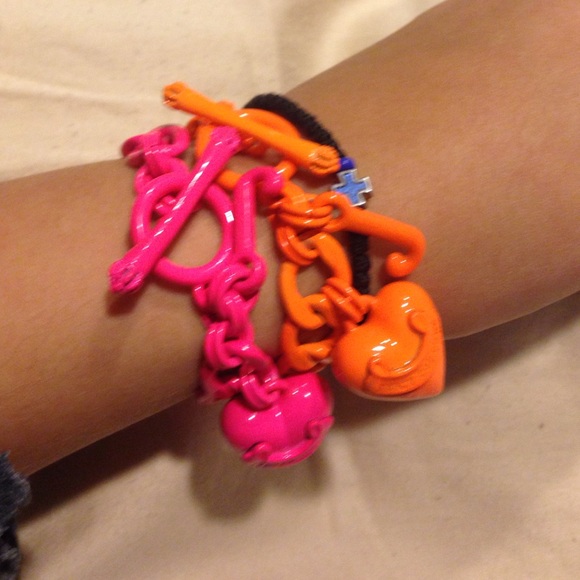 Neon chain bracelets