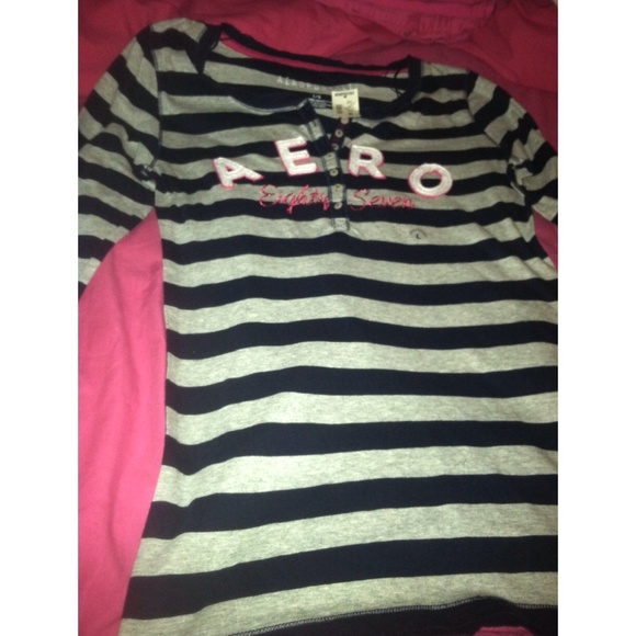 Aero Striped Long Sleeve Shirt 💟