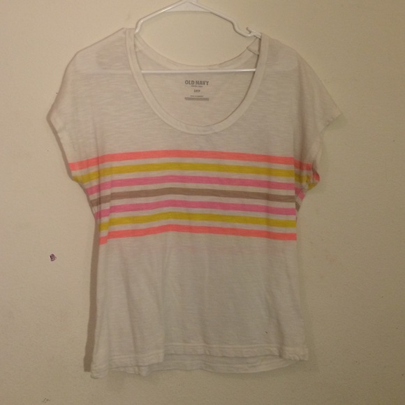 Old navy striped tee. 💀