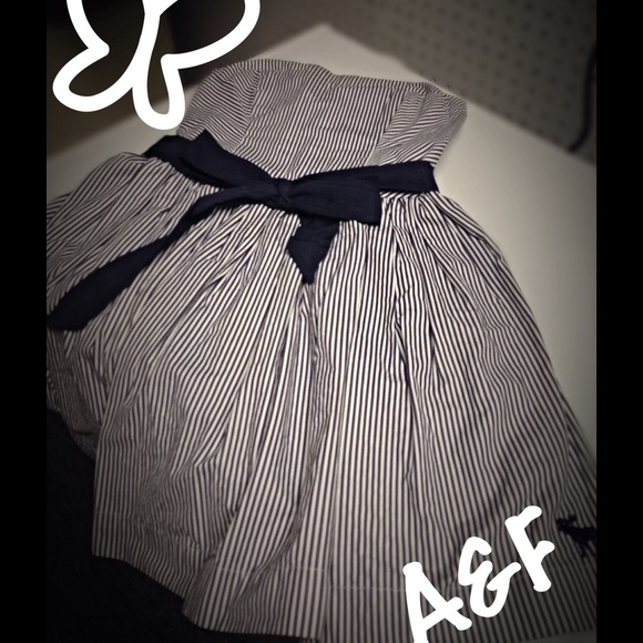 👗Abercrombie&Fitch chambray striped sun dress👗