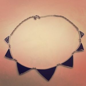Express black statement necklace.
