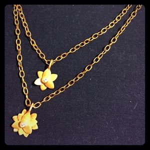 SOLD Levi's Rose Gold Fleur Necklace