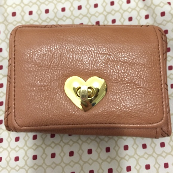 Brown faux leather wallet completely brand new!