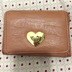 Brown faux leather wallet completely brand new!