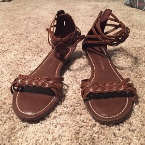Brown American Eagle Sandals