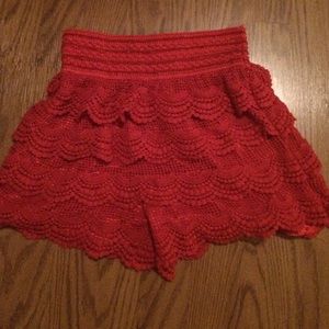 Red shorts