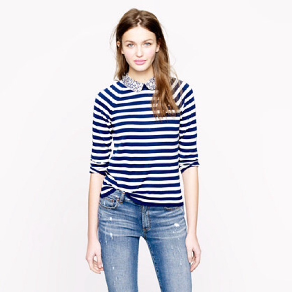 J Crew Liberty Collar Merino Sweater!