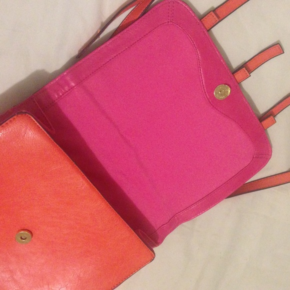 Orange & Tan Satchel Handbag - Picture 2 of 4