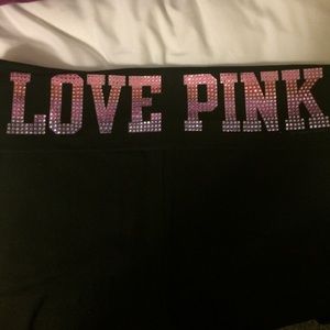 PINK bling yoga boot