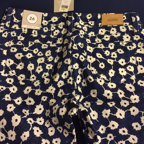 SOLD Kate Spade Saturday Contrast Floral Skinny - Picture 3 of 3
