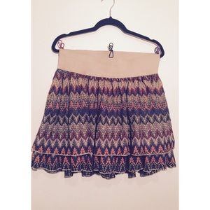 Flirty Lacy Multicolor Skirt . NWOT