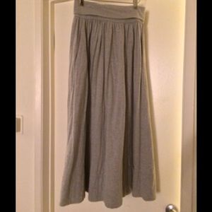 GREY LONG SKIRT