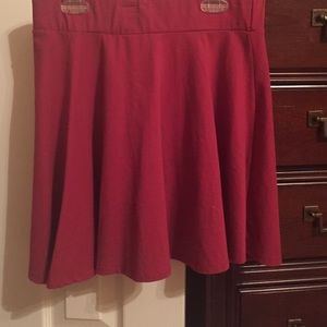 Cute burgundy Skater skirt