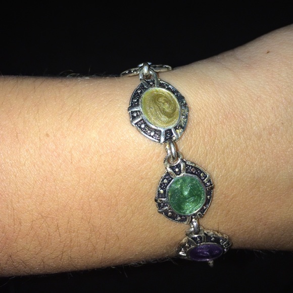 Multi color silver bracelet - Picture 4 of 4