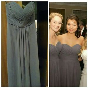 Pleated Strapless Dress