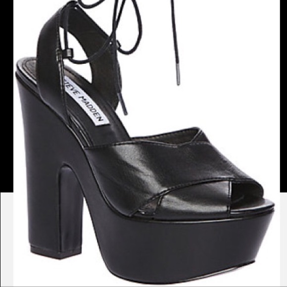 STEVE MADDEN "GIMMEE" Platform- BLACK /Never Worn!