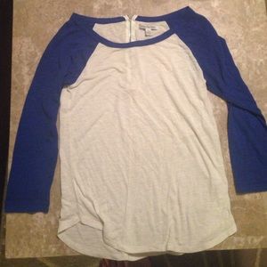 Women's baseball style tee.