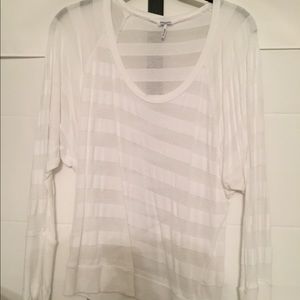 White stripped long sleeve