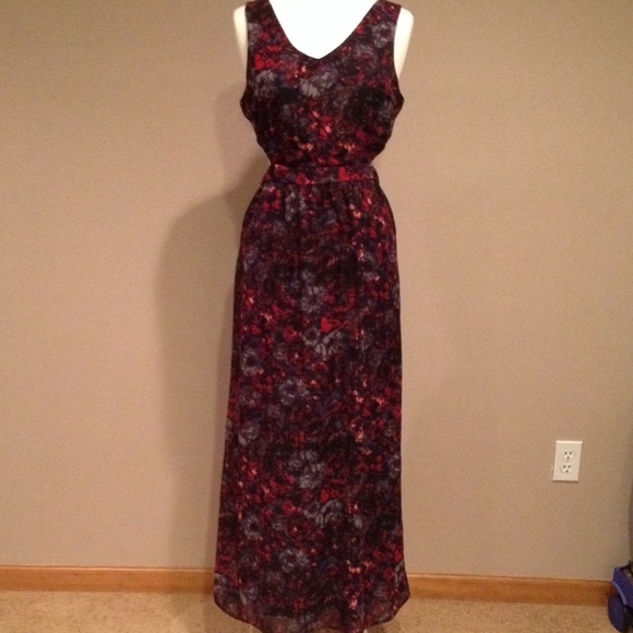 Long floral evening gown