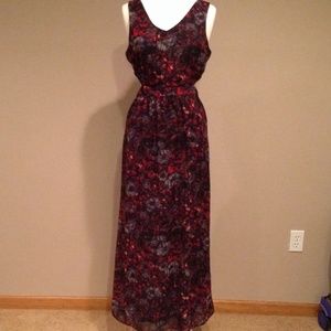 Long floral evening gown