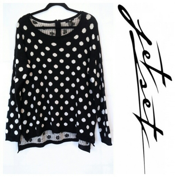 H&M Knit Polka Dot Sweater