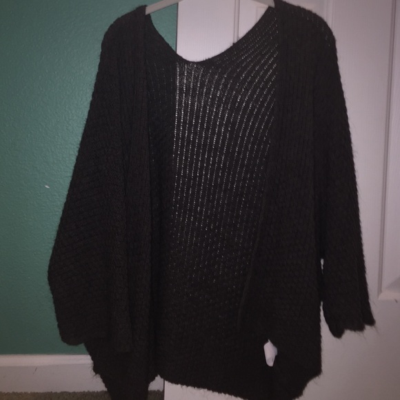 grey cardigan