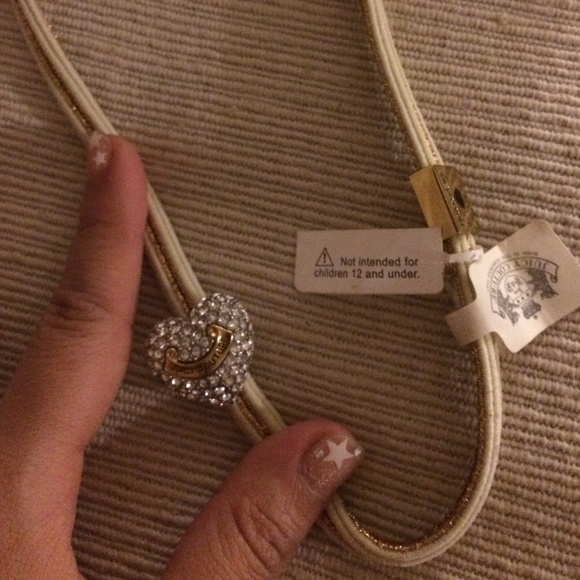 Juicy Couture white and gold headband NWT