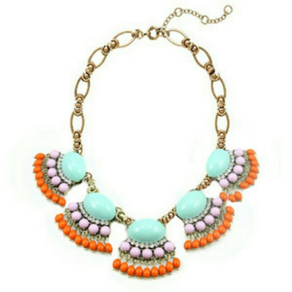 Turquoise Fan Fringe Necklace