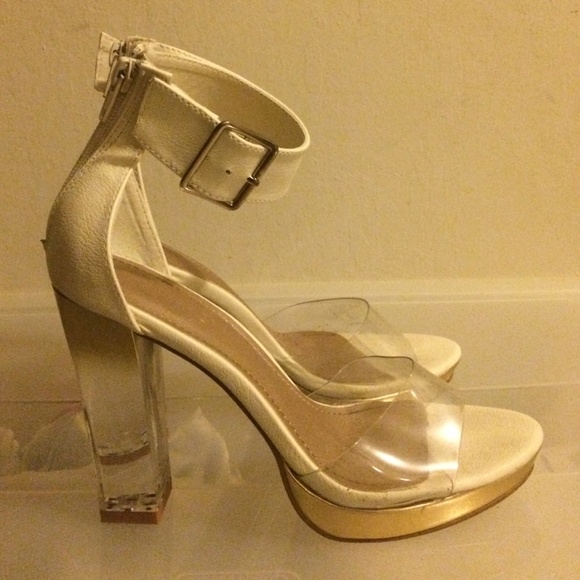 clear heel shoes forever 21