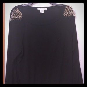 Black studded sweater