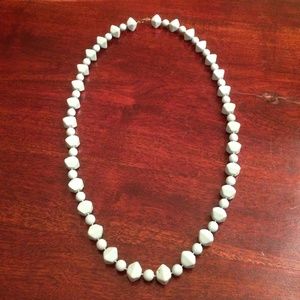 Vintage Baby Blue Bead Necklace